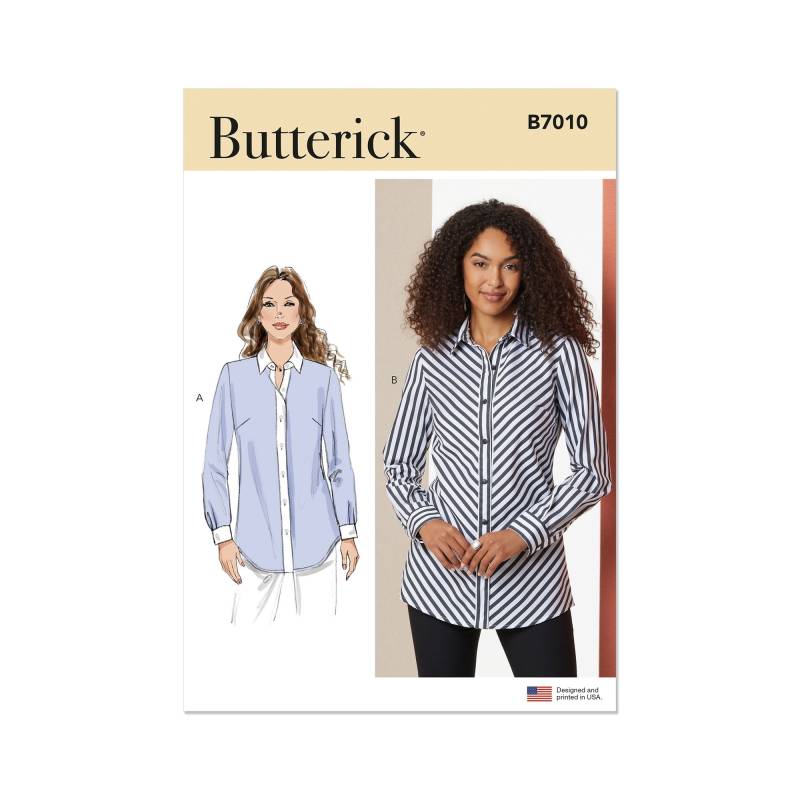 Schnittmuster Butterick Damen Bluse 7010 Gr. 40-48 von Stoffe Hemmers