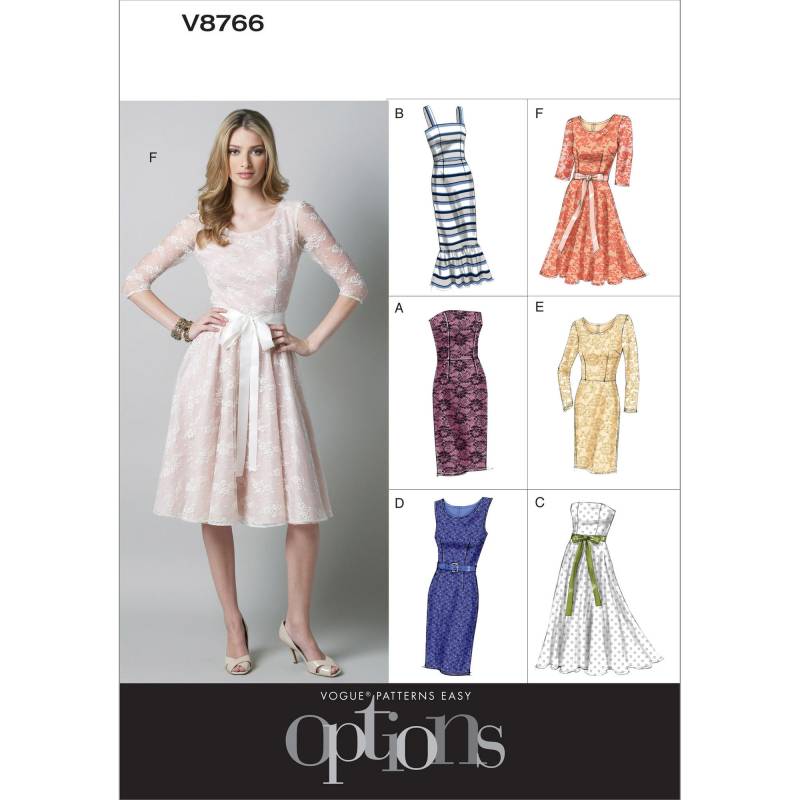 Schnittmuster Vogue 8766 Kleid von Stoffe Hemmers