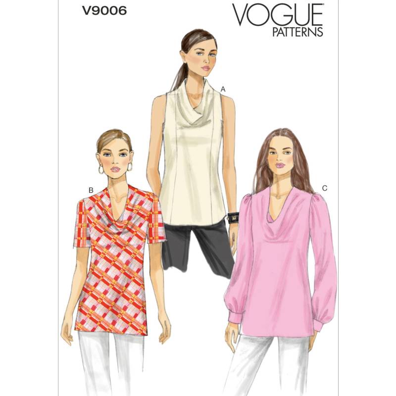Schnittmuster Vogue 9006 Damen Top - Bluse von Stoffe Hemmers