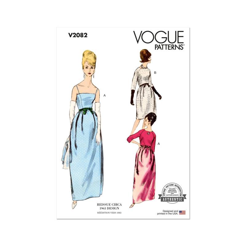Schnittmuster Vogue V2082 Damenkleid + Bolero Gr. 44-52 Schnittmuster Vogue V2082 Damenkleid + Bolero Gr. 44-52 von Stoffe Hemmers