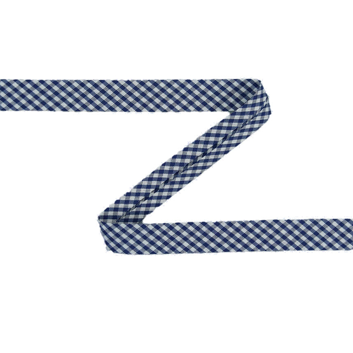 Schrägband Vichy, dunkelblau Schrägband Vichy, dunkelblau von Stoffe Hemmers