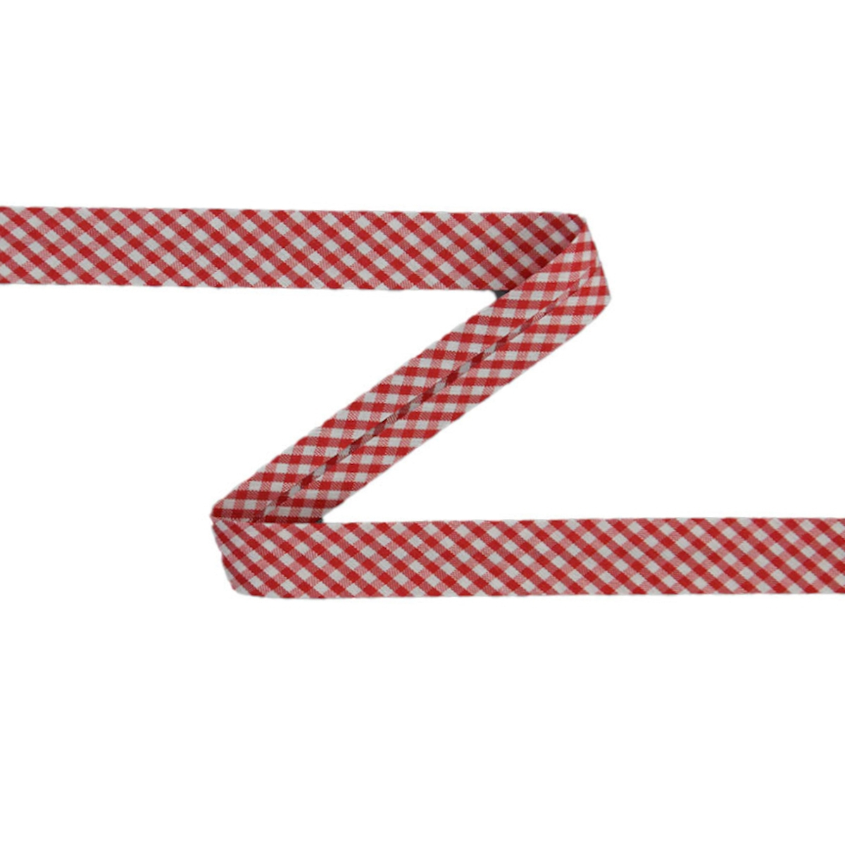 Schrägband Vichy, rot Schrägband Vichy, rot von Stoffe Hemmers