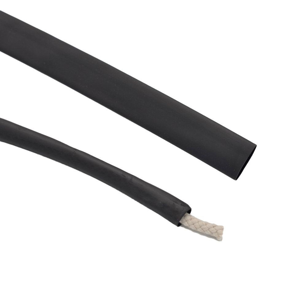 Schrumpfschlauch 1 m Kordelende 12 mm, schwarz Schrumpfschlauch 1 m Kordelende 12 mm, schwarz von Stoffe Hemmers