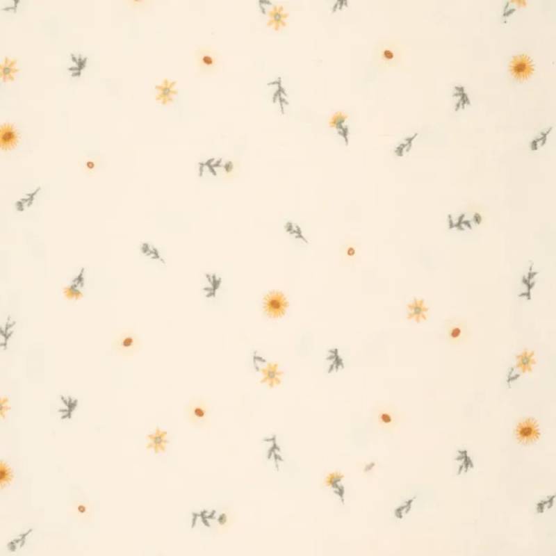 Sherpa Fleece leicht Stickerei Wildflowers, creme Sherpa Fleece leicht Stickerei Wildflowers, creme von Stoffe Hemmers