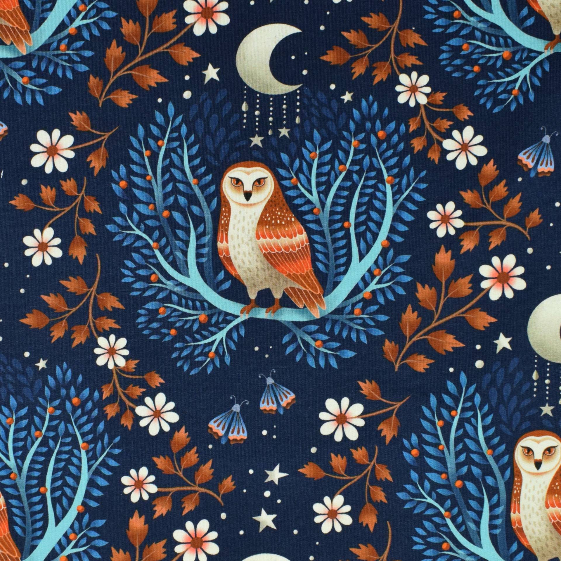 Sommersweat Albstoffe Hamburger Liebe Midnight Wise Words, dunkelblau Sommersweat Albstoffe Hamburger Liebe Midnight Wise Words, dunkelblau von Stoffe Hemmers