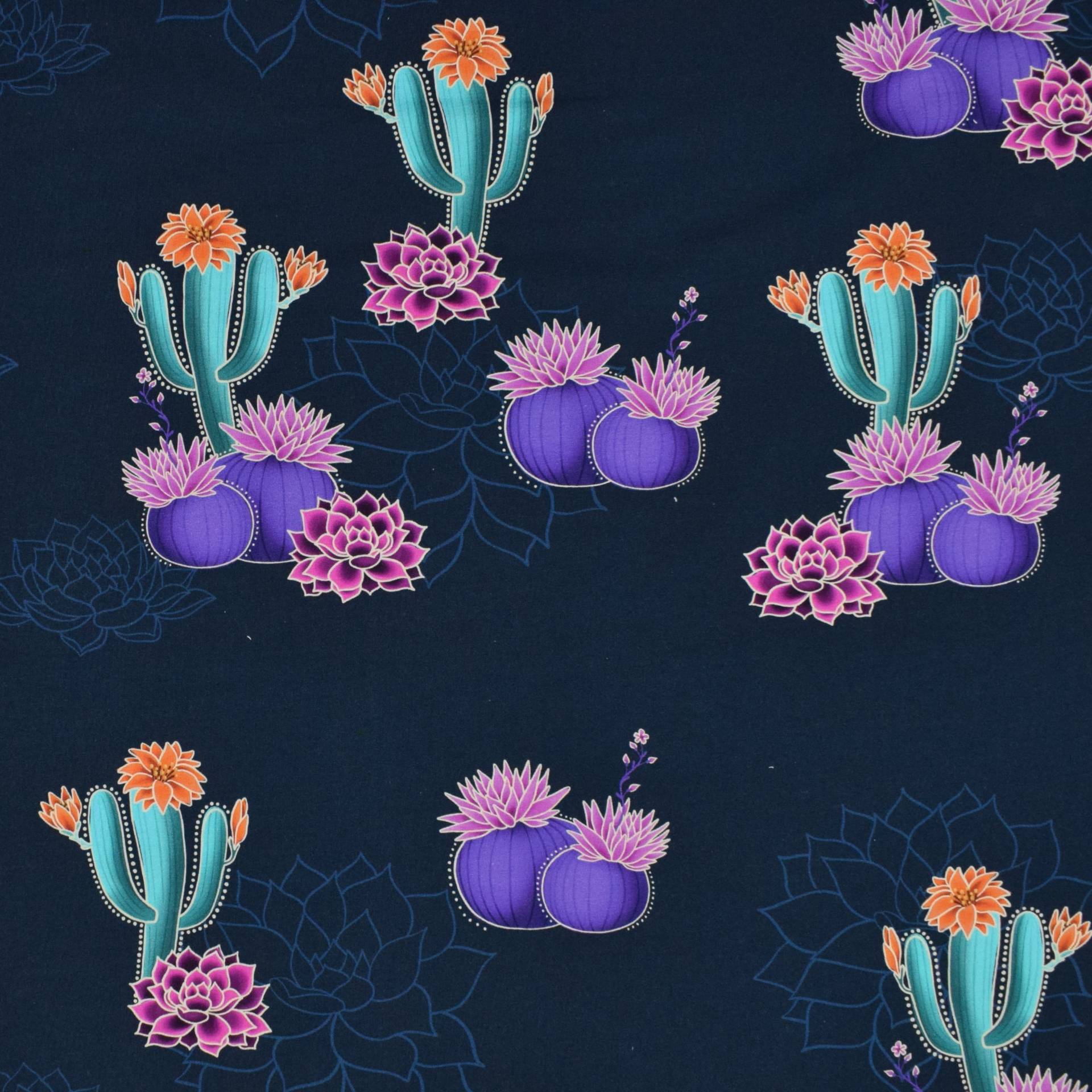Sommersweat Albstoffe Hamburger Liebe Western Fairy Tales Prairie Blossom, dunkelblau Sommersweat Albstoffe Hamburger Liebe Western Fairy Tales Prairie Blossom, dunkelblau von Stoffe Hemmers