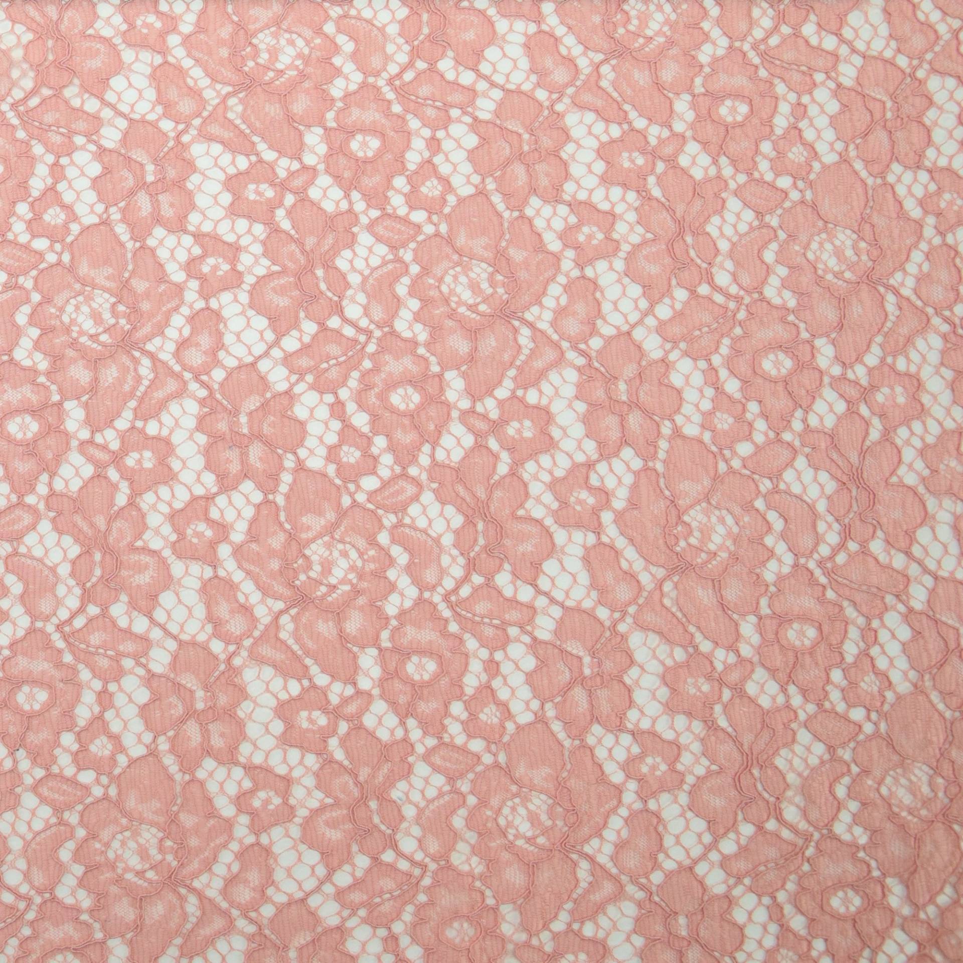Spitzenstoff Blüten, rosé Spitzenstoff Blüten, rosé von Stoffe Hemmers