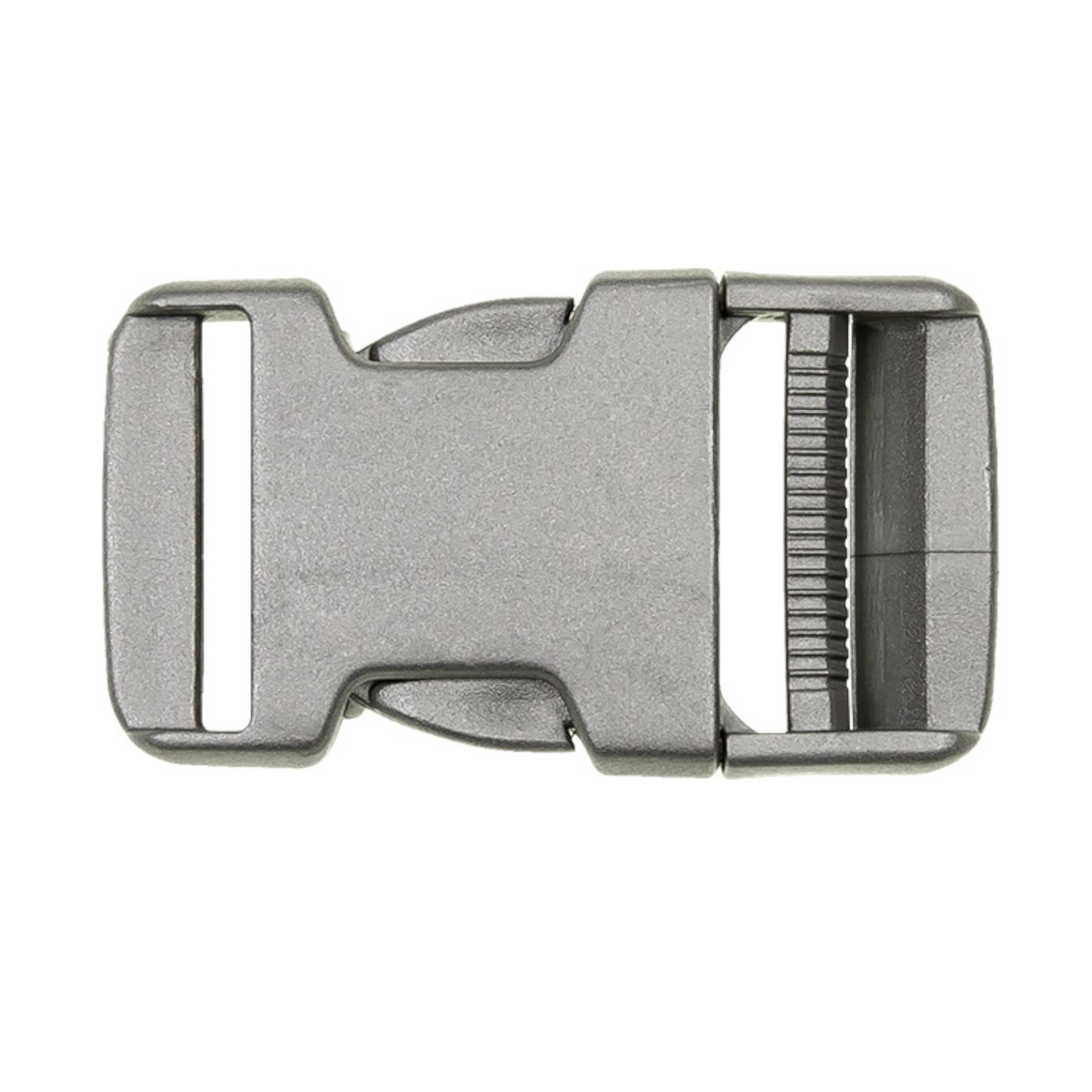 Steckschnalle Plastik 30 mm, grau Steckschnalle Plastik 30 mm, grau von Stoffe Hemmers