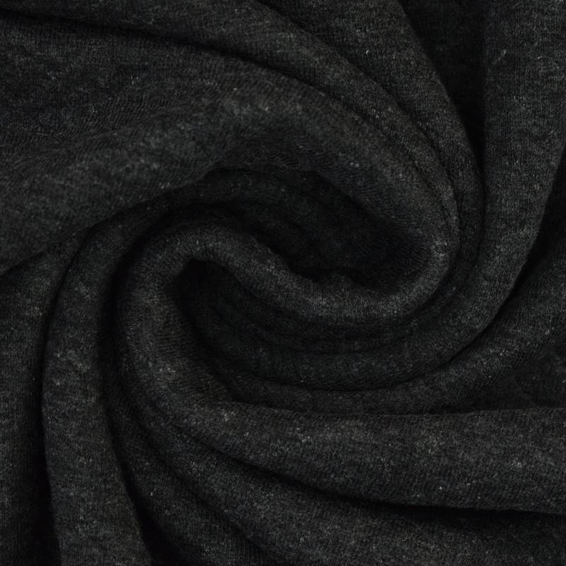 Stepp Sweatstoff Waffle, anthrazit Stepp Sweatstoff Waffle, anthrazit von Stoffe Hemmers