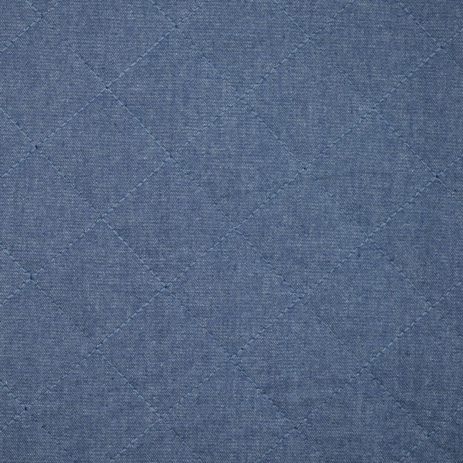 Steppstoff Chambray, jeansblau von Stoffe Hemmers