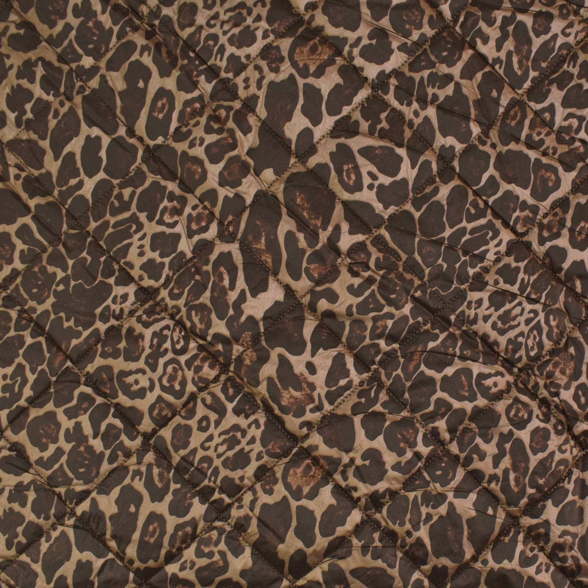 Steppstoff Leopard, braun von Stoffe Hemmers