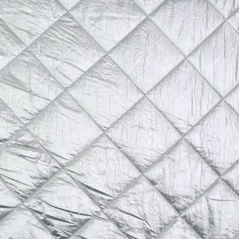 Steppstoff Shiny Diamonds, silber von Stoffe Hemmers