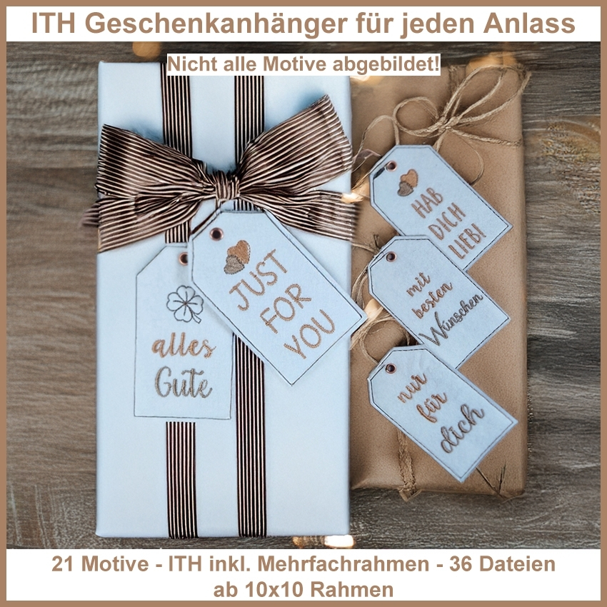 Stickdatei Rock Queen Geschenk-Anhänger ITH von Stoffe Hemmers