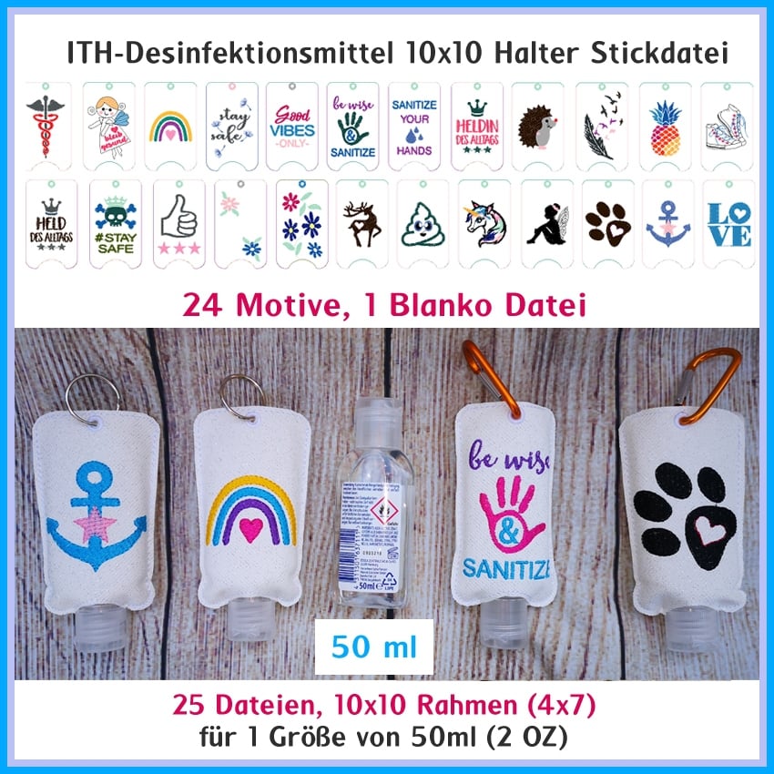 Stickdatei Rock Queen ITH Desinfektion 01 von Stoffe Hemmers