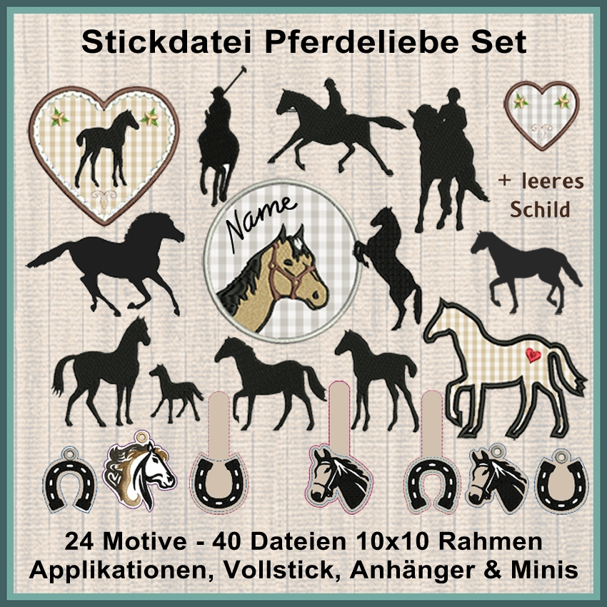 Stickdatei Rock Queen Pferdeliebe Stickdatei Rock Queen Pferdeliebe von Stoffe Hemmers