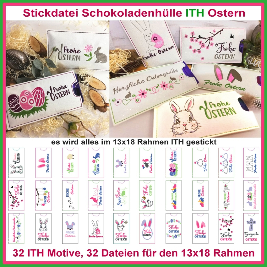 Stickdatei Rock Queen Schokohüllen Ostern Stickdatei Rock Queen Schokohüllen Ostern von Stoffe Hemmers