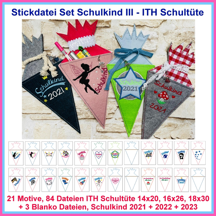 Stickdatei Rock Queen Schulkind 3 Schultüte Stickdatei Rock Queen Schulkind 3 Schultüte von Stoffe Hemmers
