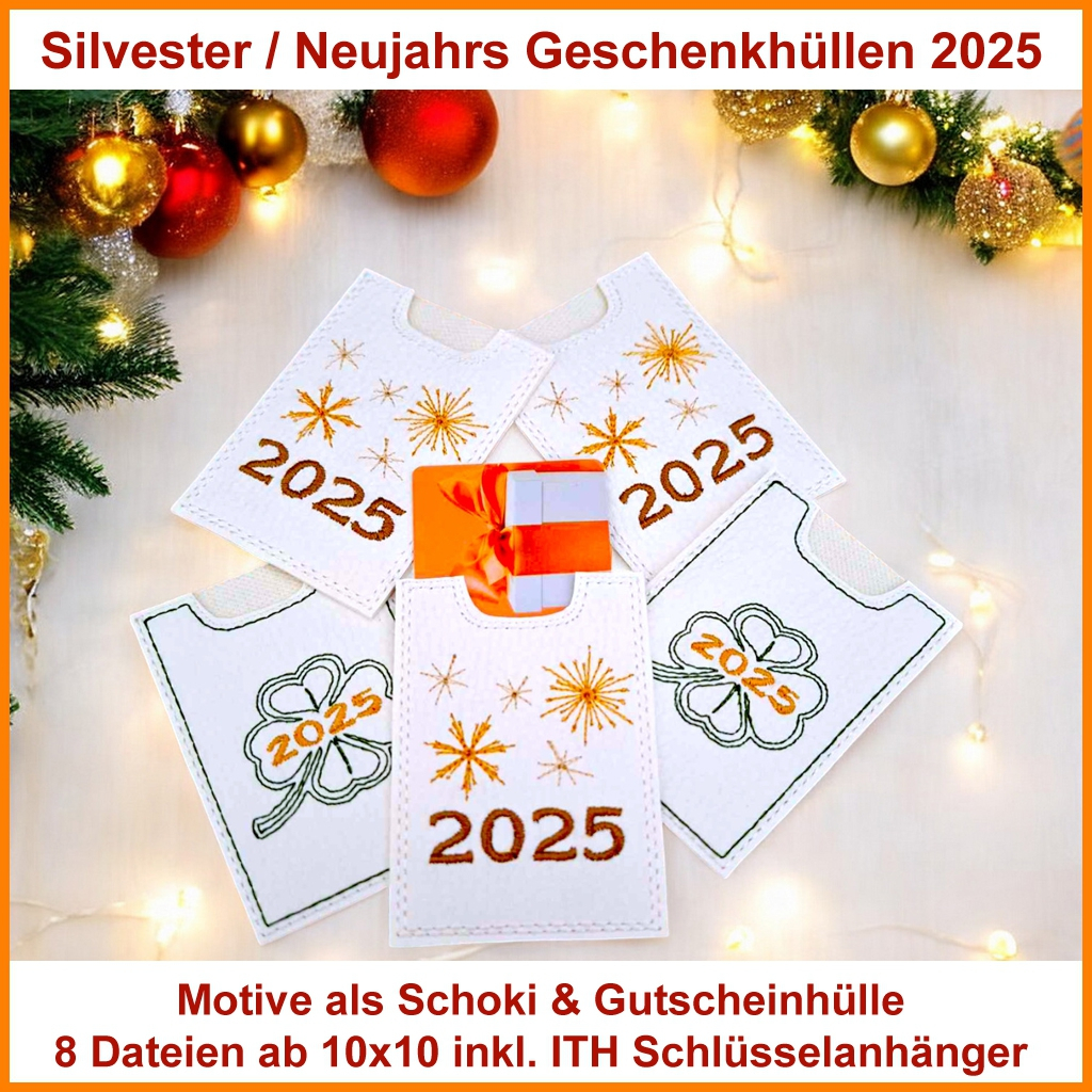 Stickdatei Rock Queen Silvester / Neujahrs Geschenkhüllen 2025 Stickdatei Rock Queen Silvester / Neujahrs Geschenkhüllen 2025 von Stoffe Hemmers