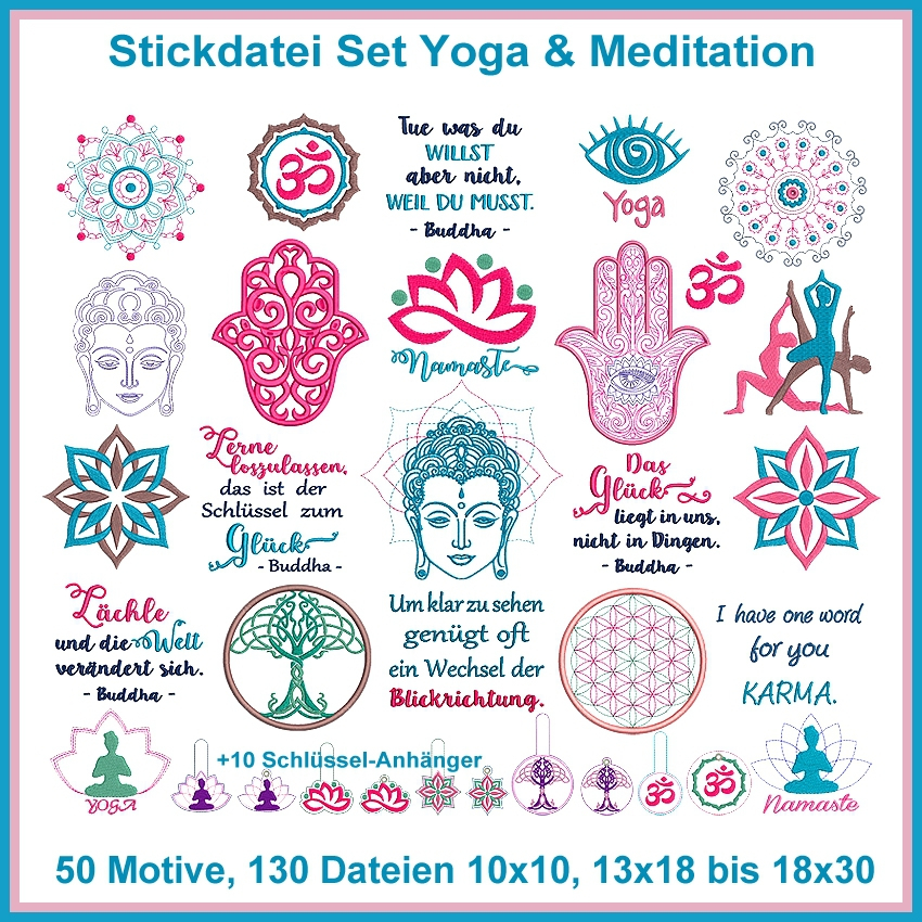 Stickdatei Rock Queen Yoga & Meditation Stickdatei Rock Queen Yoga & Meditation von Stoffe Hemmers