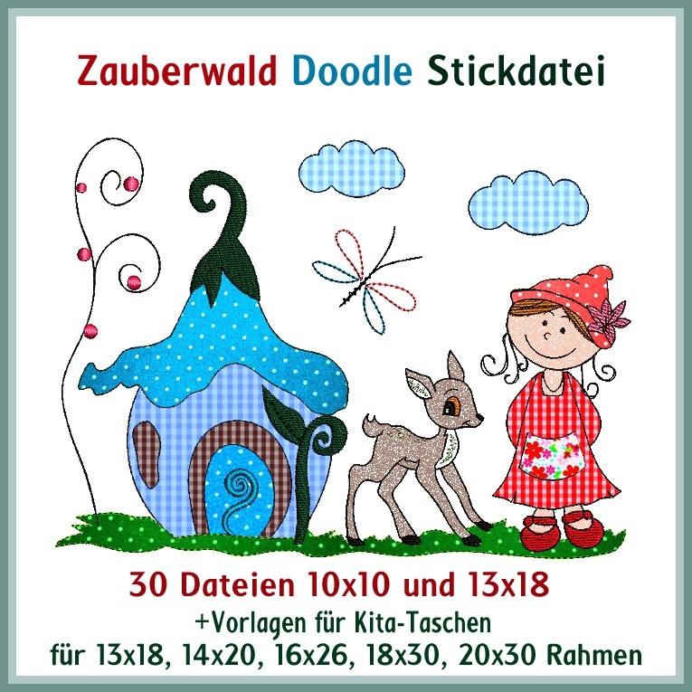 Stickdatei Rock Queen Zauberwald von Stoffe Hemmers