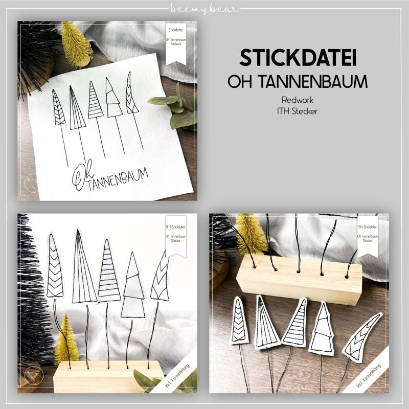 Stickdatei beemybear Oh Tannenbaum Stickdatei beemybear Oh Tannenbaum von Stoffe Hemmers