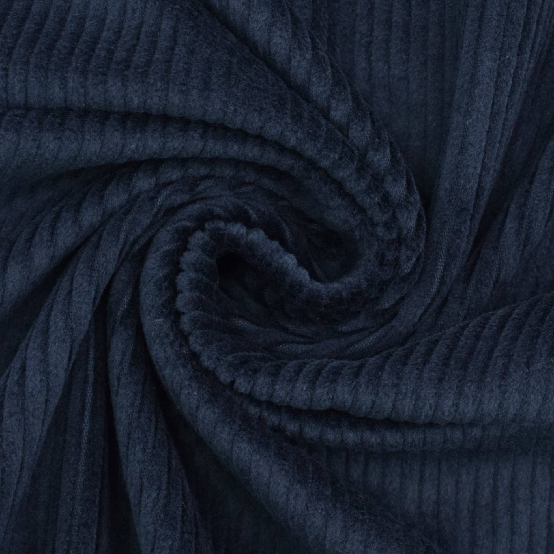 Stretch Breitcord Susi, dunkelblau von Stoffe Hemmers