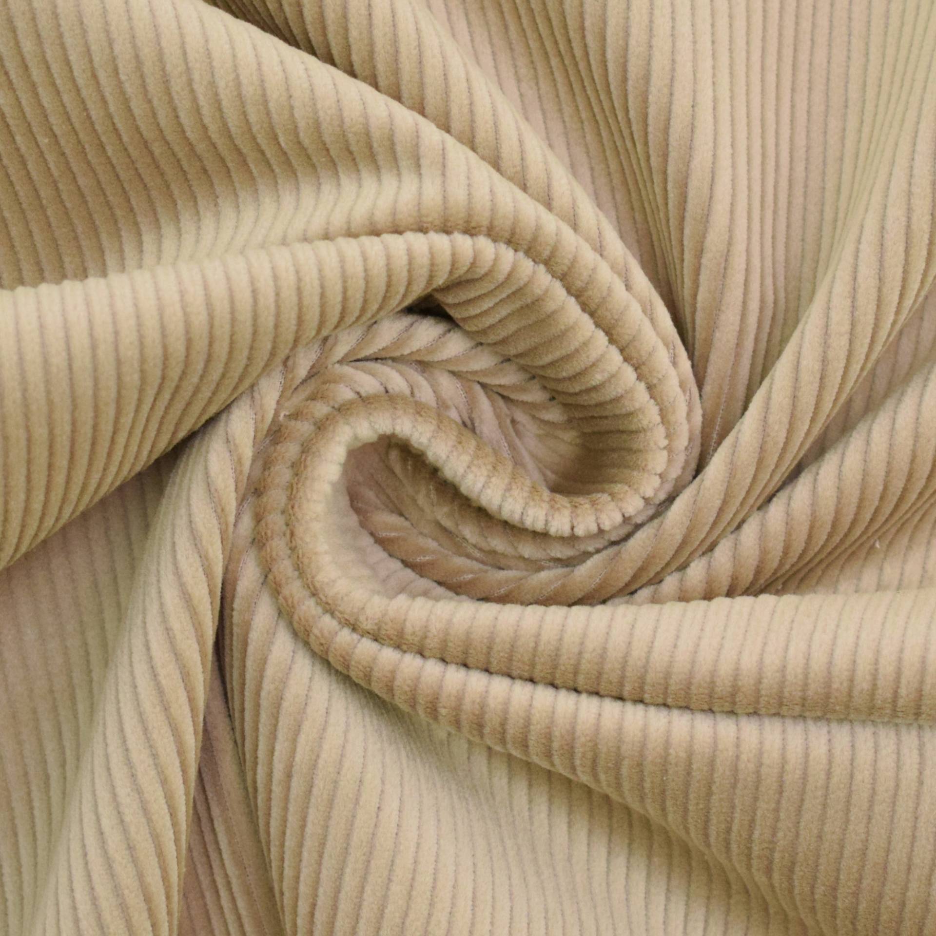 Stretch Cord uni, beige Stretch Cord uni, beige von Stoffe Hemmers