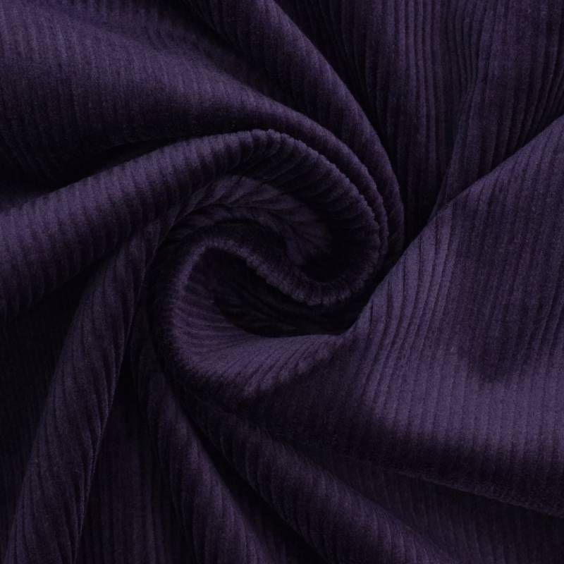 Stretch Cord uni, dunkellila von Stoffe Hemmers