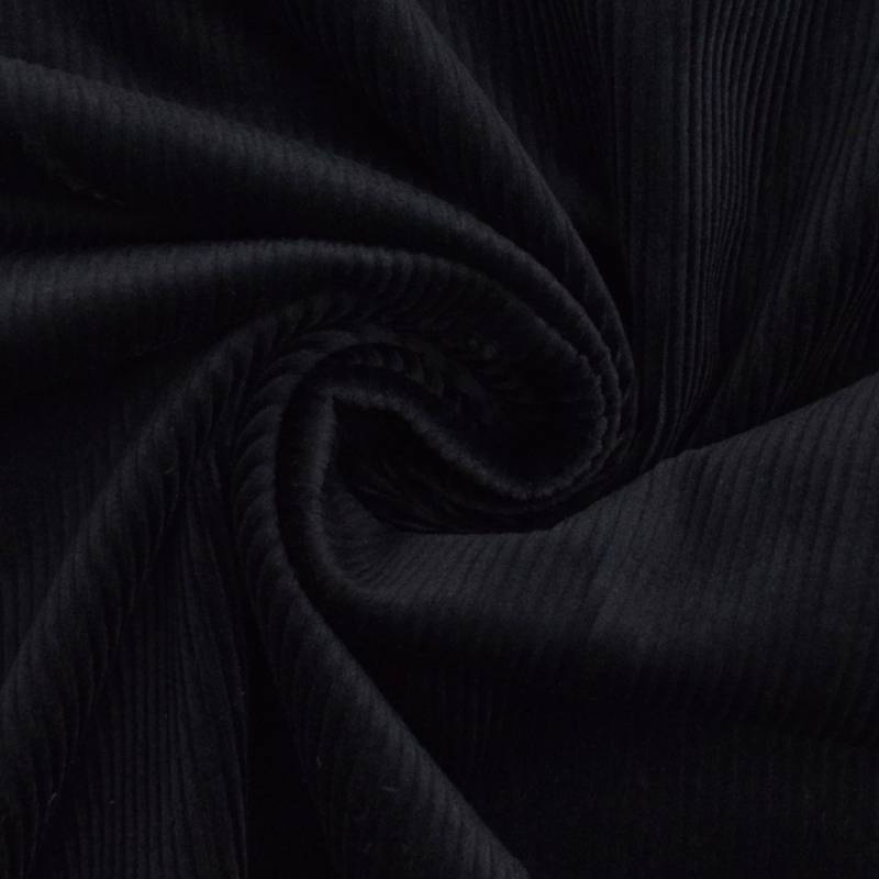 Stretch Cord uni, schwarz von Stoffe Hemmers