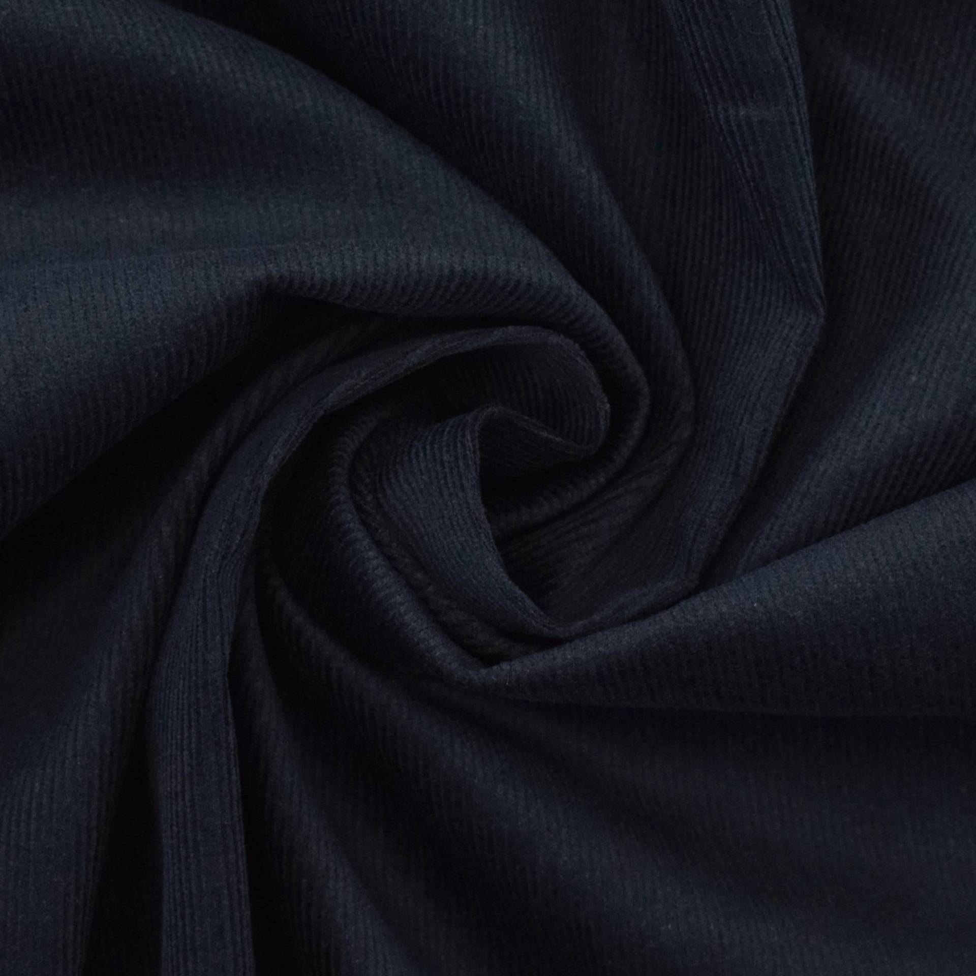 Stretch Feincord dunkelblau Stretch Feincord dunkelblau von Stoffe Hemmers