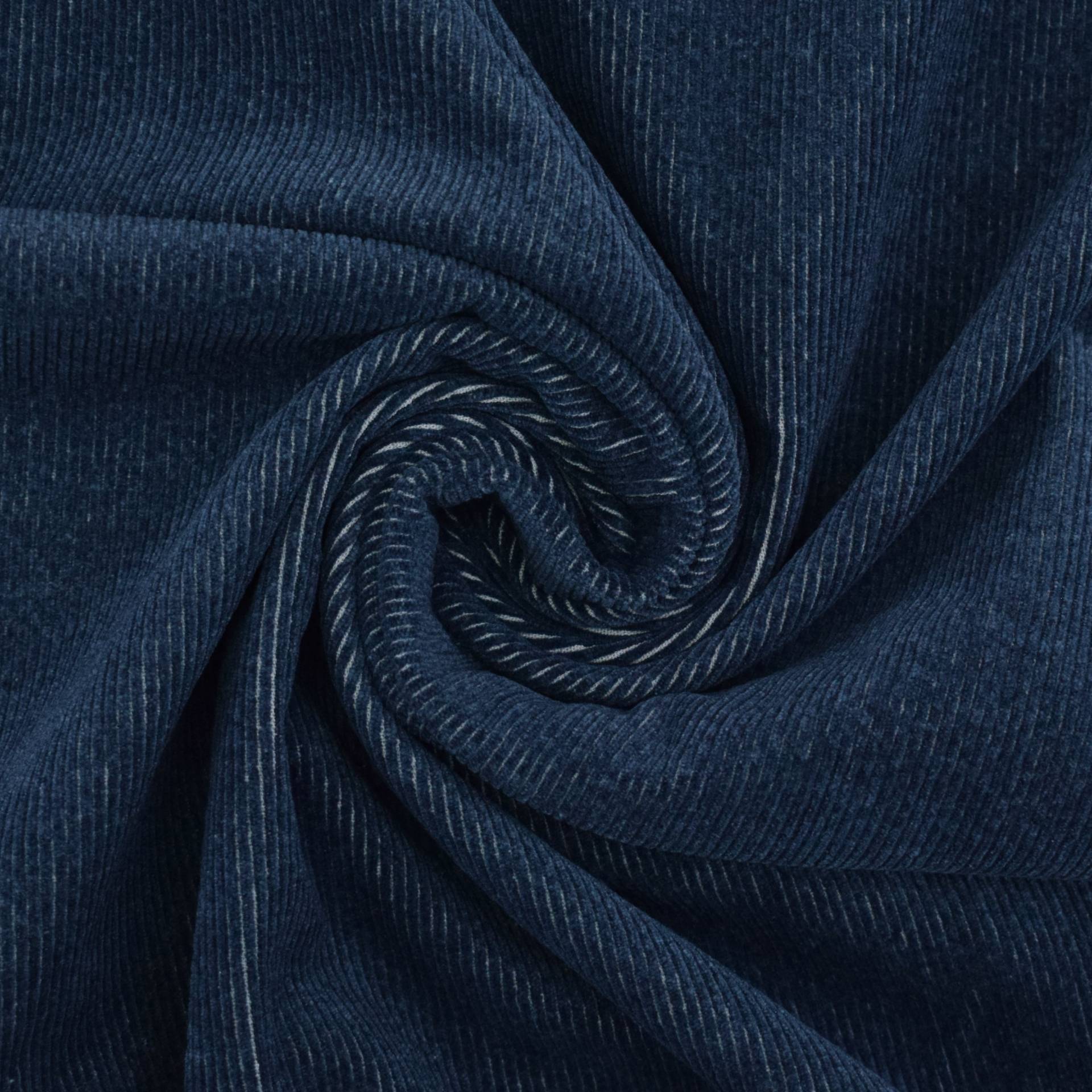 Stretch Jeanscord, dunkelblau von Stoffe Hemmers