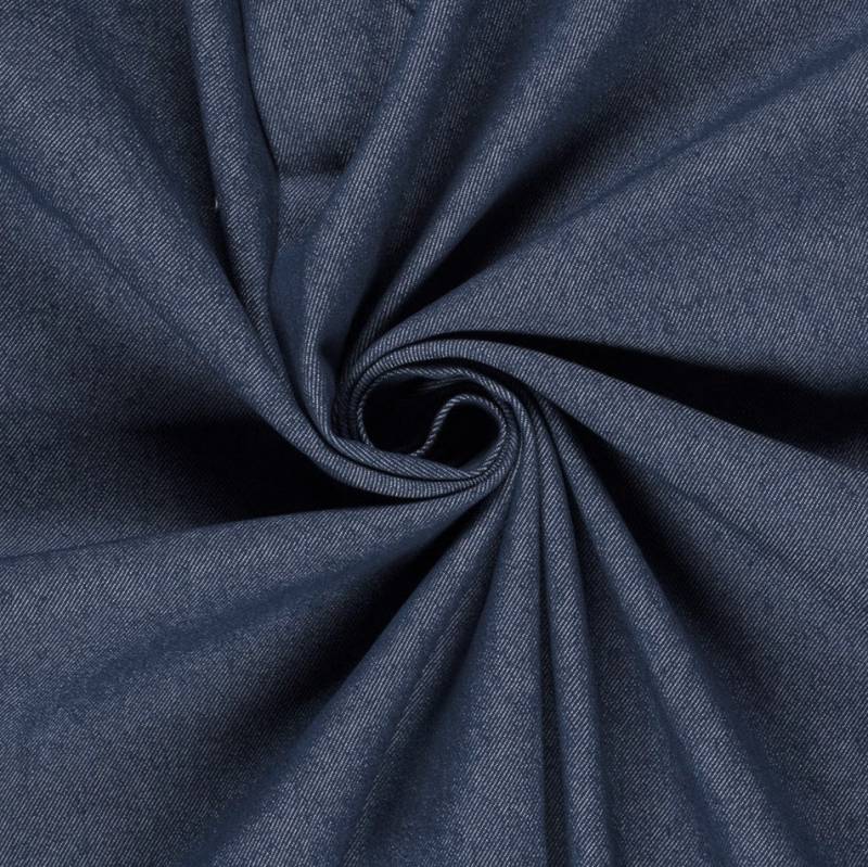Stretch Jeansstoff, jeansblau von Stoffe Hemmers