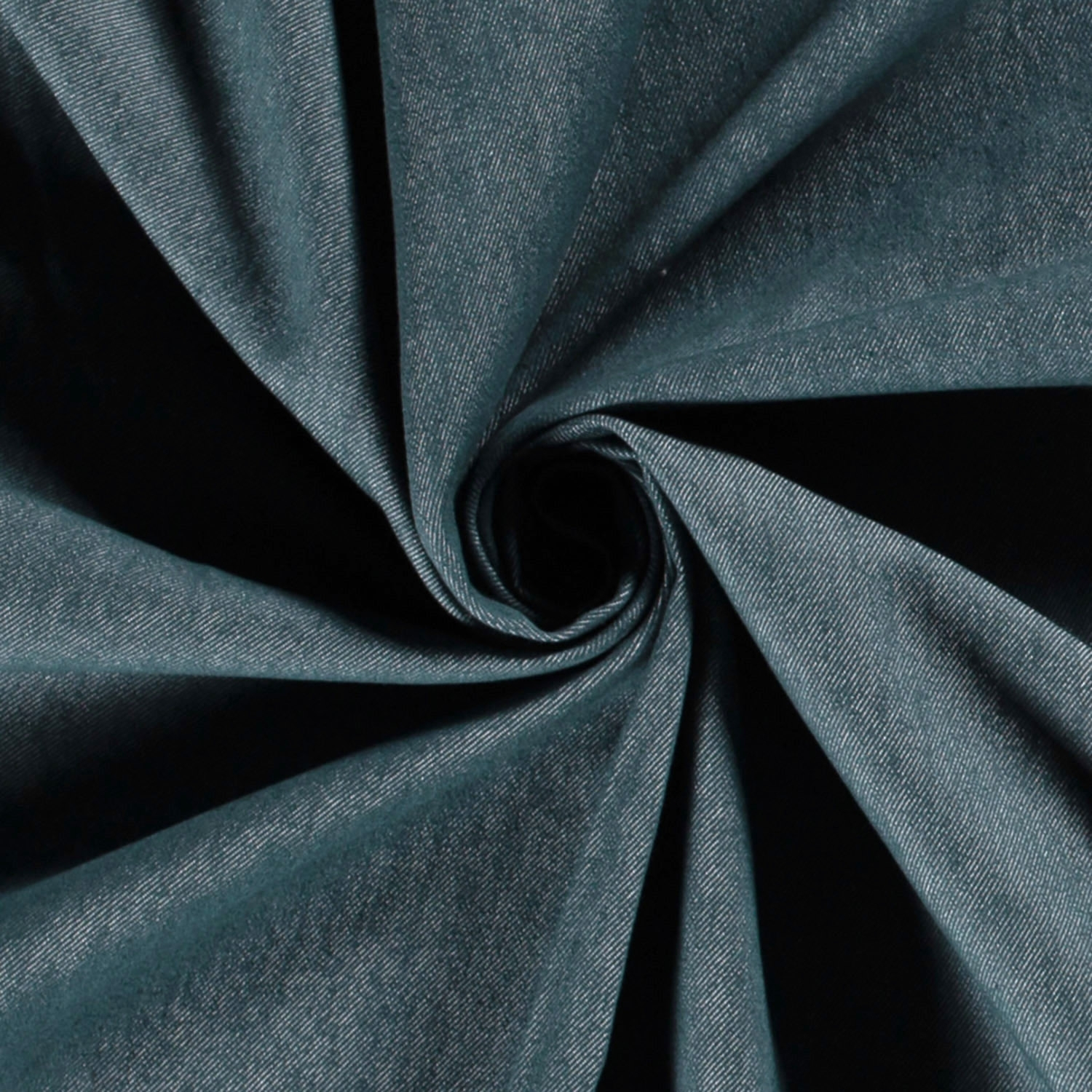 Stretch Jeansstoff, mittelblau von Stoffe Hemmers