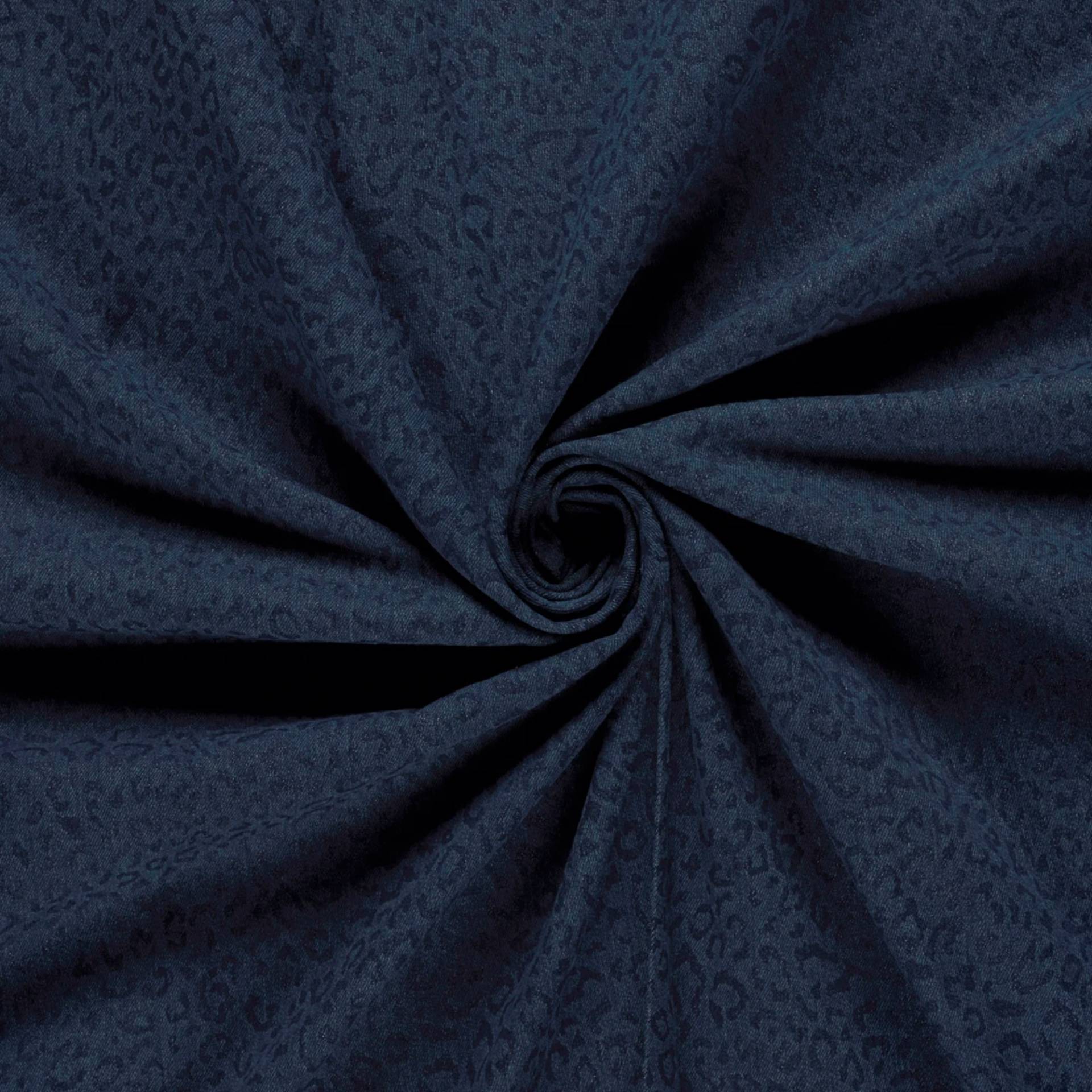 Stretch Jeansstoff Leo, jeansblau von Stoffe Hemmers