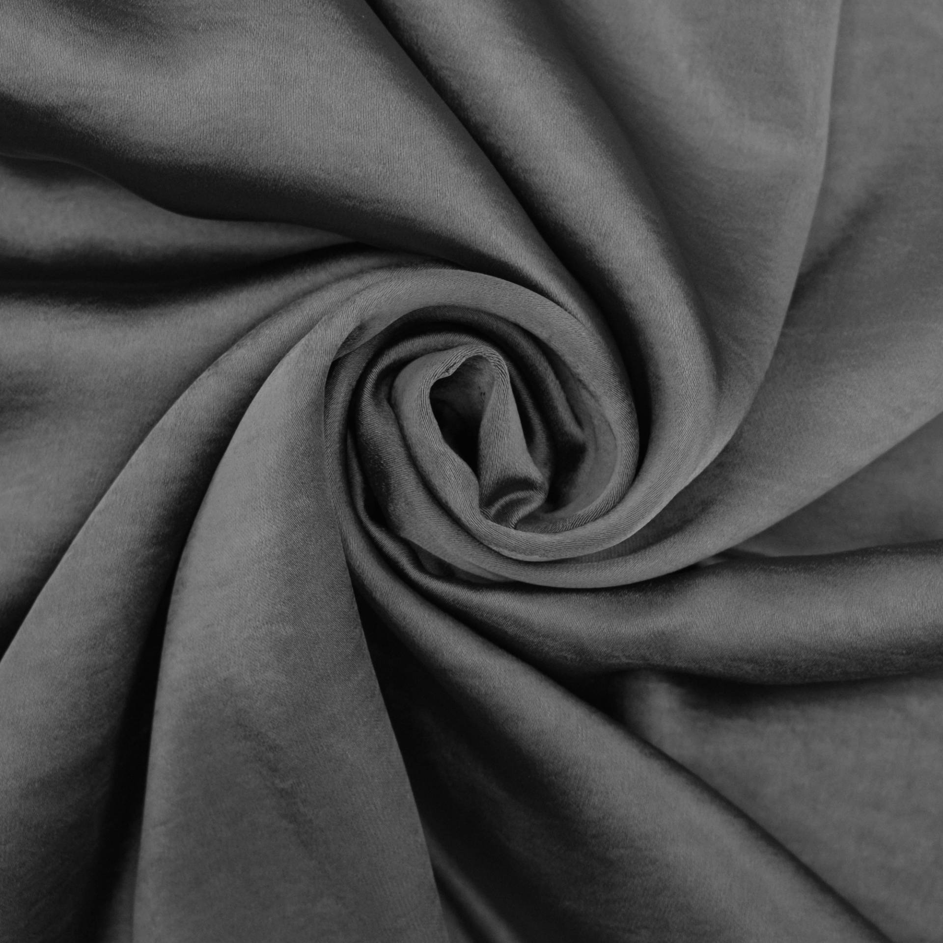 Stretch Satin Uni, grau von Stoffe Hemmers