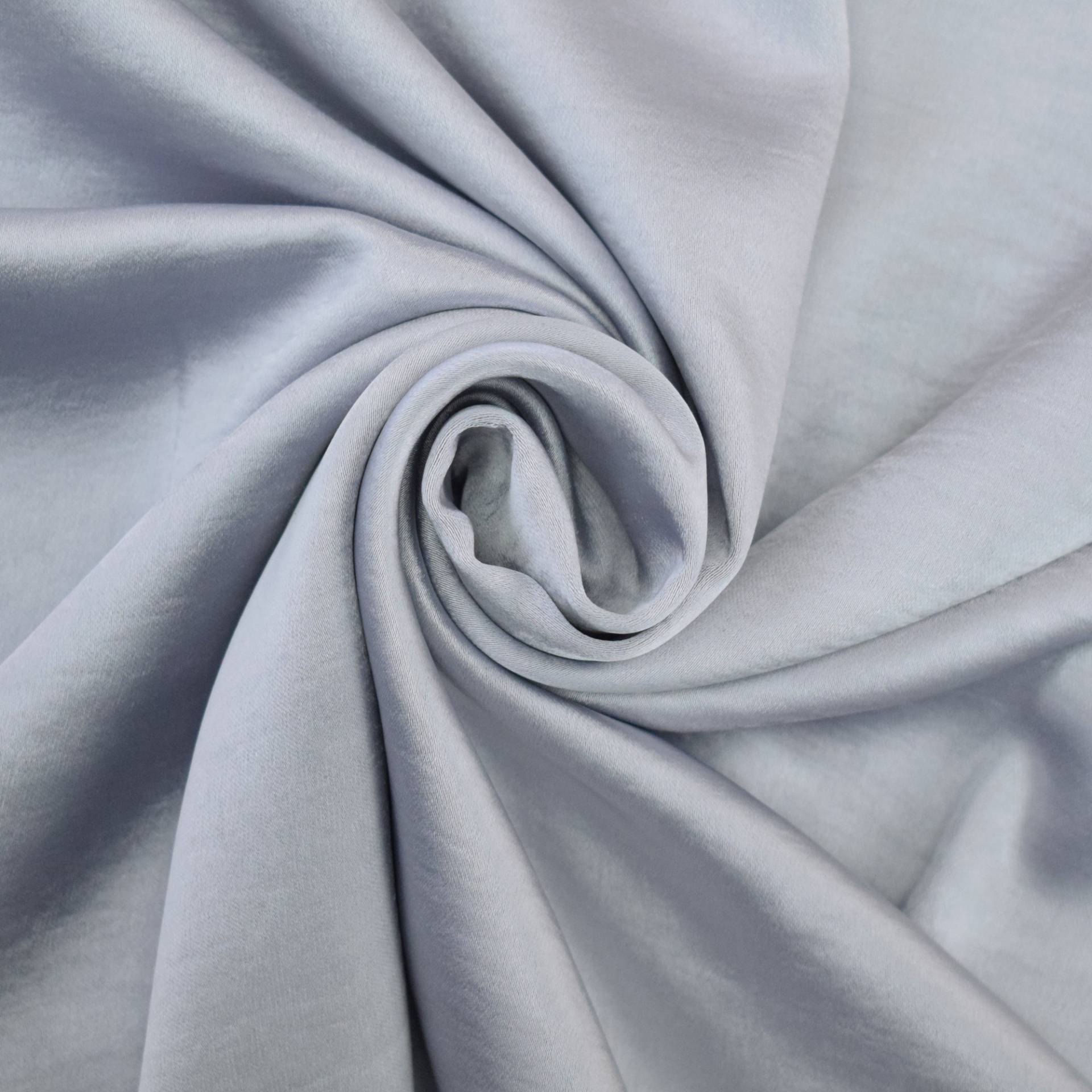 Stretch Satin Uni, silber von Stoffe Hemmers