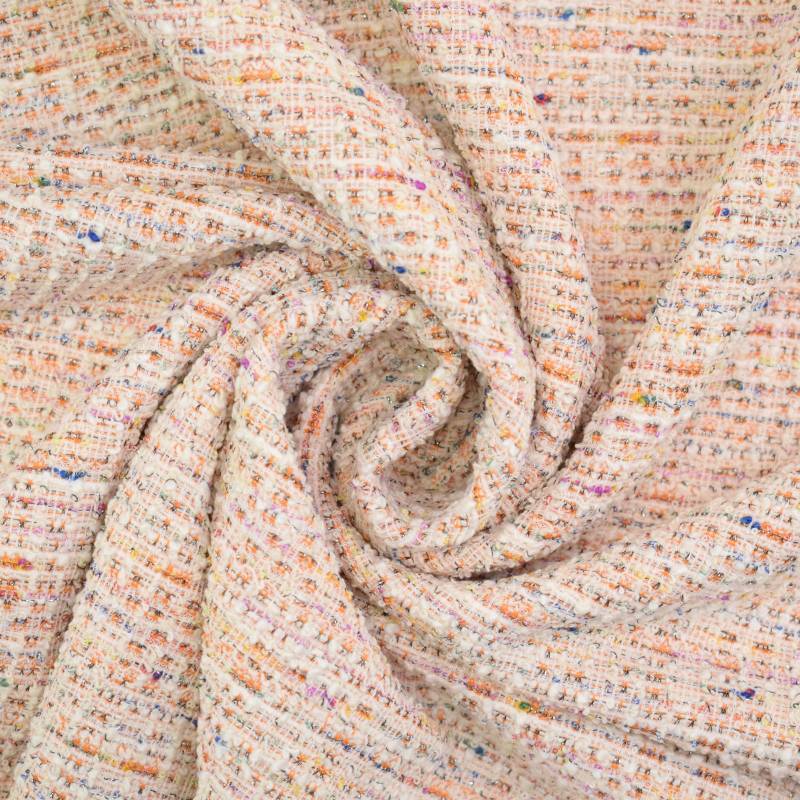 Stretch Tweed Sjanella, orange von Stoffe Hemmers