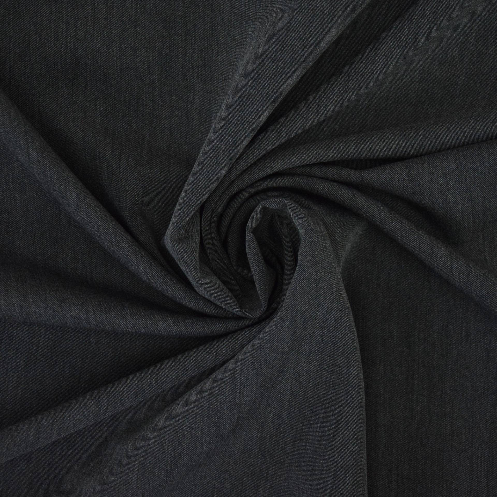 Stretch Twill, dunkelgrau meliert Stretch Twill, dunkelgrau meliert von Stoffe Hemmers