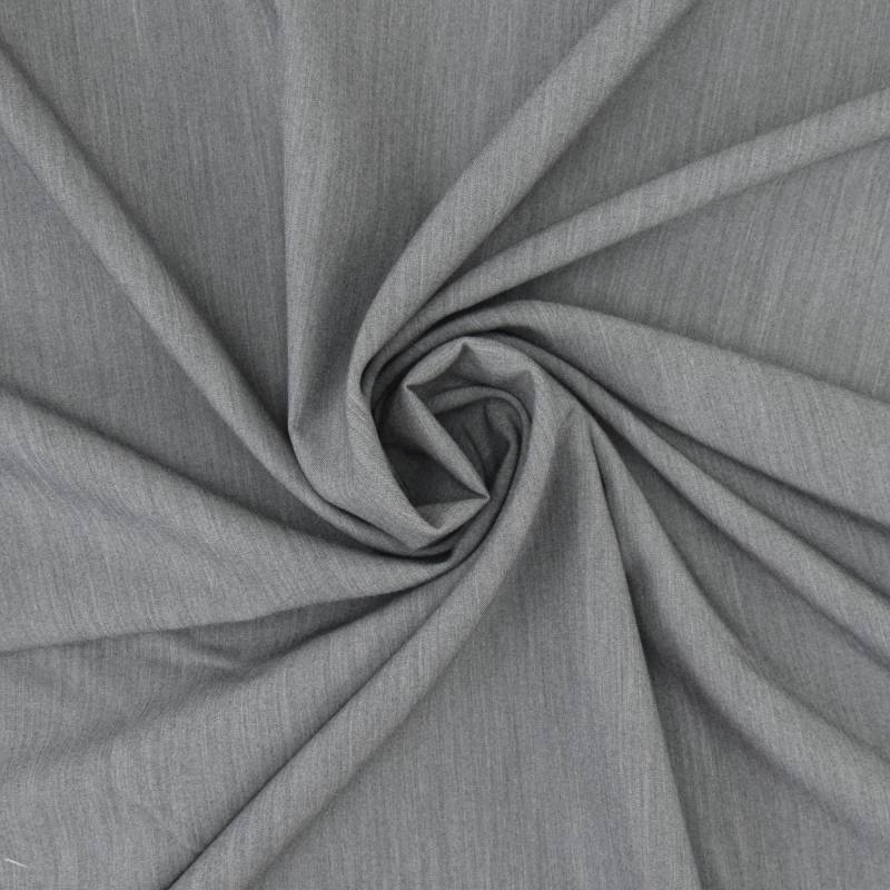 Stretch Twill, grau meliert Stretch Twill, grau meliert von Stoffe Hemmers