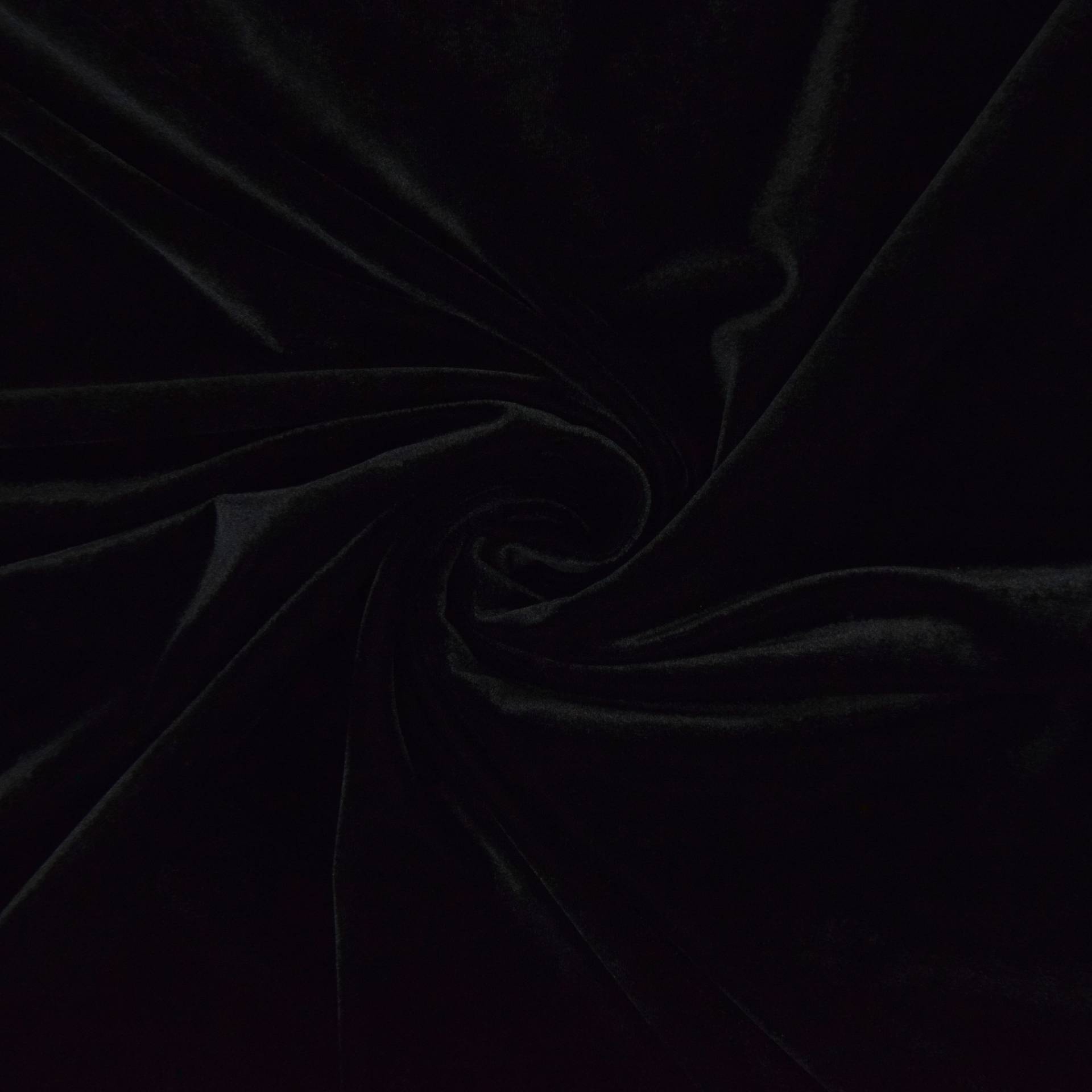 Stretch Velours schwarz Stretch Velours schwarz von Stoffe Hemmers