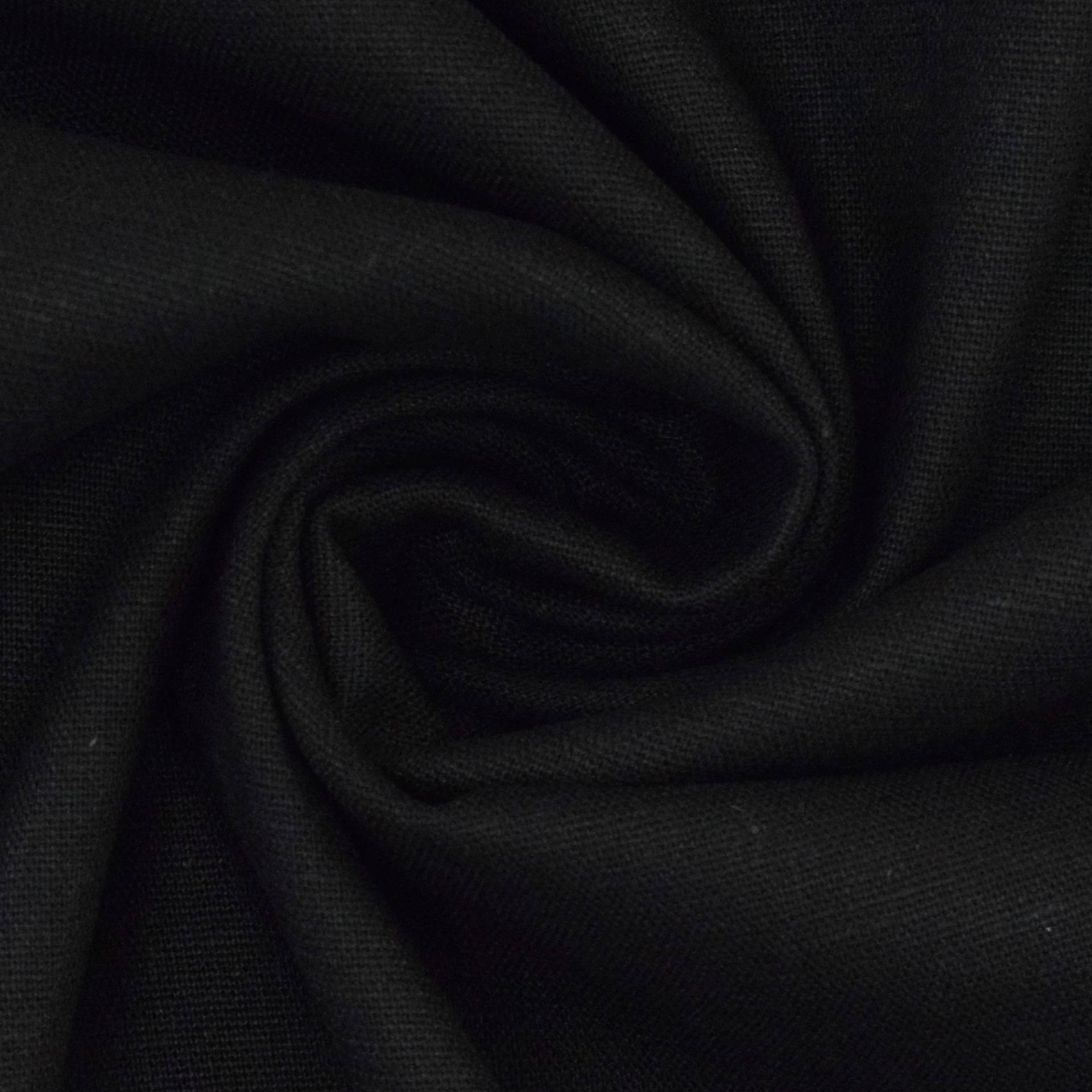 Stretch Viskose Leinen, schwarz von Stoffe Hemmers