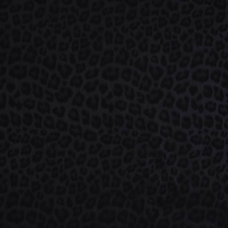 Stretch Wildlederimitat Leo, schwarz von Stoffe Hemmers