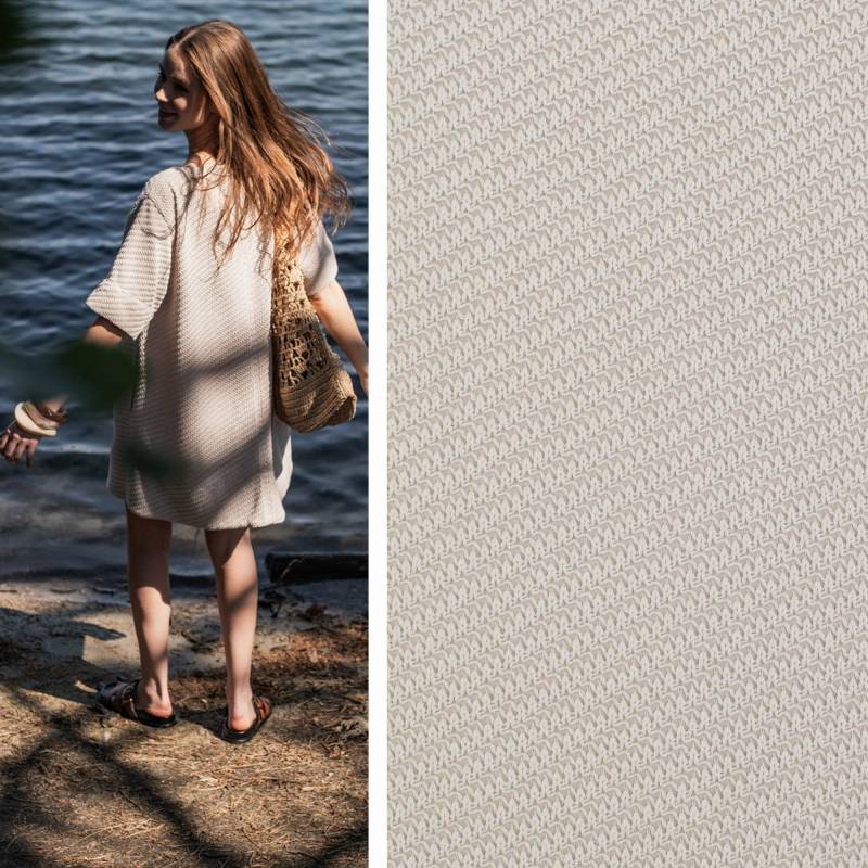 Strickjersey Fibre Mood, beige von Stoffe Hemmers