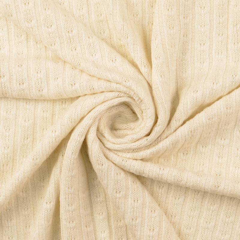 Strickstoff Sparkle, creme Strickstoff Sparkle, creme von Stoffe Hemmers