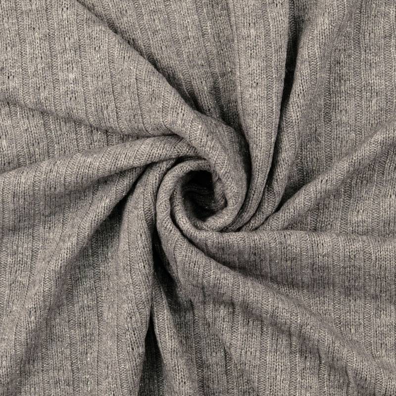 Strickstoff Sparkle, grau Strickstoff Sparkle, grau von Stoffe Hemmers