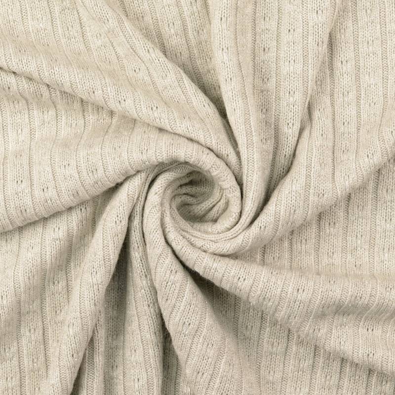 Strickstoff Sparkle, greige Strickstoff Sparkle, greige von Stoffe Hemmers