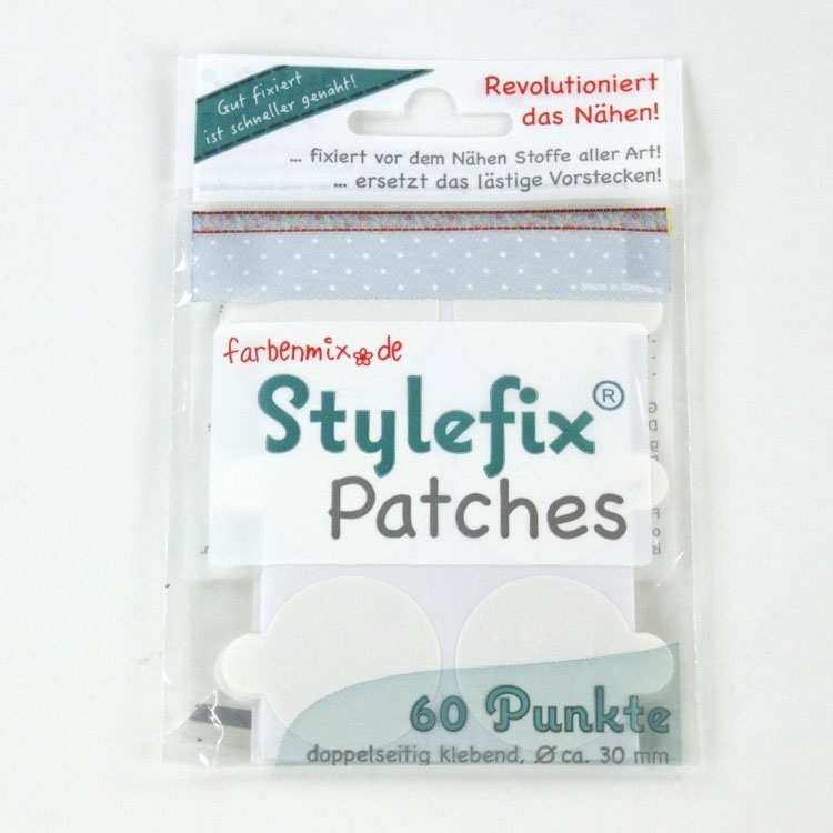 Stylefix-Patches, 60 Stück, ca. 30 mm Durchmesser von Stoffe Hemmers