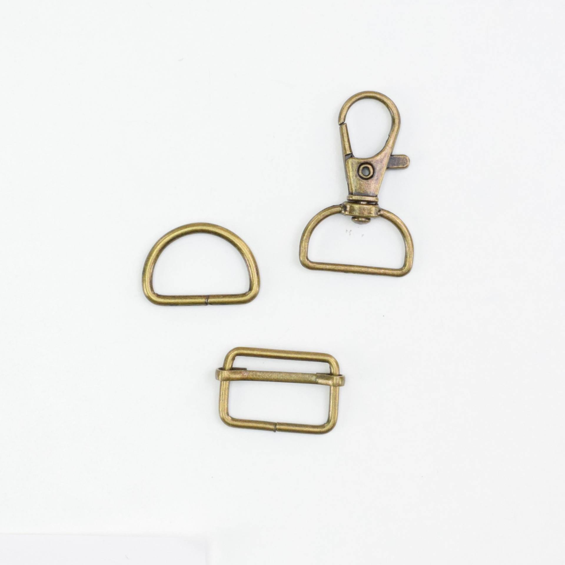 Taschen-Zubehör-Set 3 tlg. 20 mm, bronze von Stoffe Hemmers