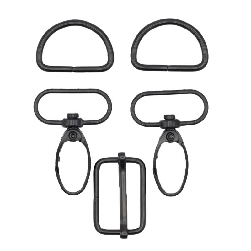 Taschen-Zubehör-Set 5 tlg. 25 mm, schwarz Taschen-Zubehör-Set 5 tlg. 25 mm, schwarz von Stoffe Hemmers