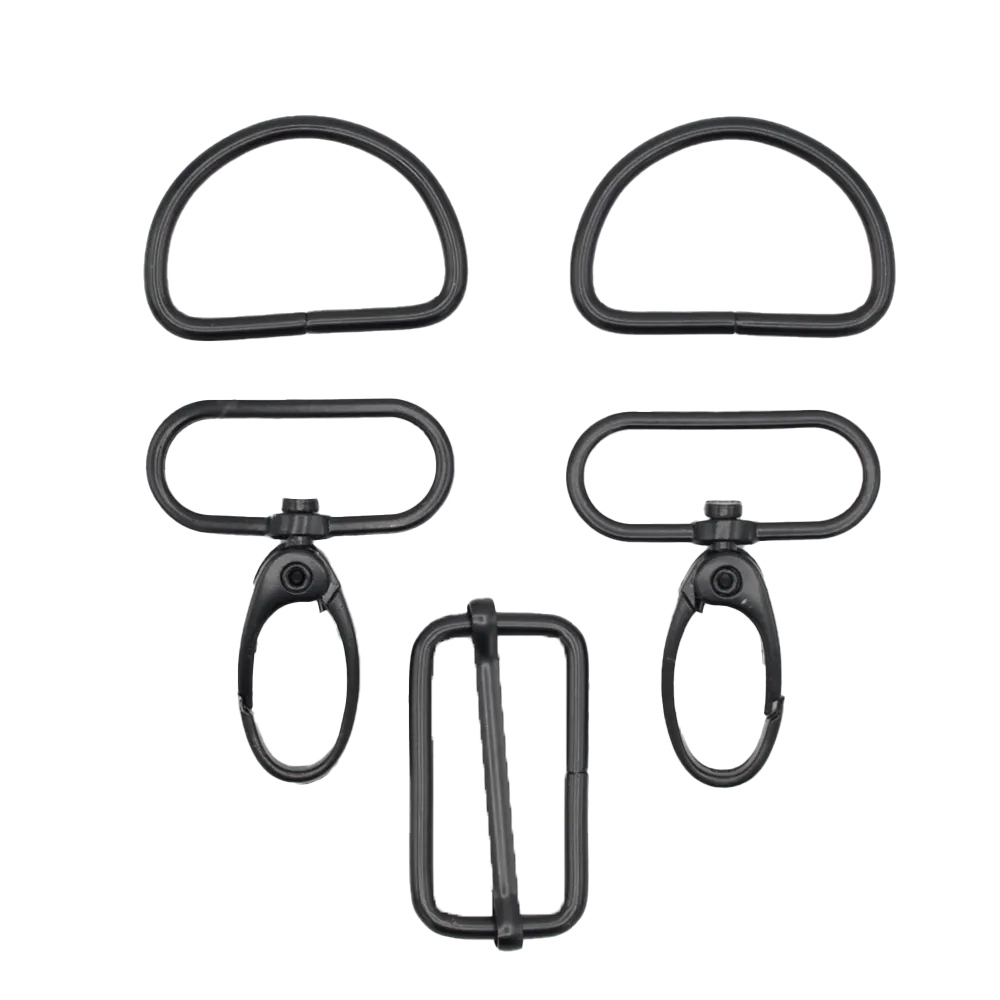 Taschen-Zubehör-Set 5 tlg. 30 mm, schwarz Taschen-Zubehör-Set 5 tlg. 30 mm, schwarz von Stoffe Hemmers